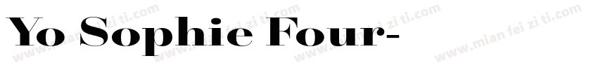 Yo Sophie Four字体转换